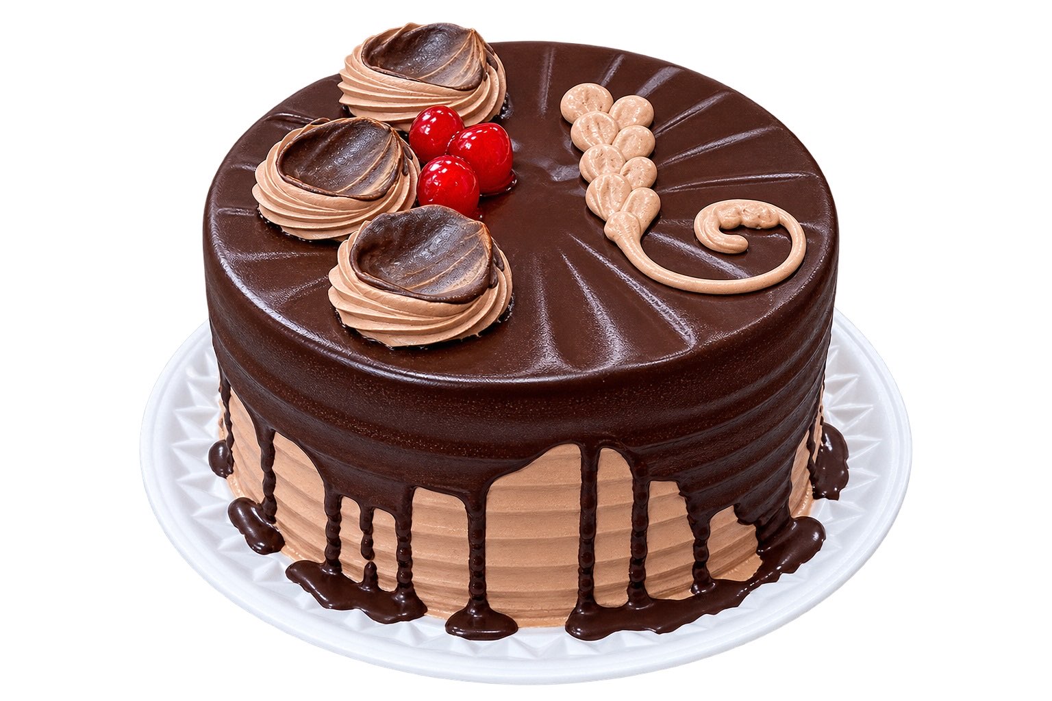 Bolo de chocolate confeitado da Merengue Doceria
